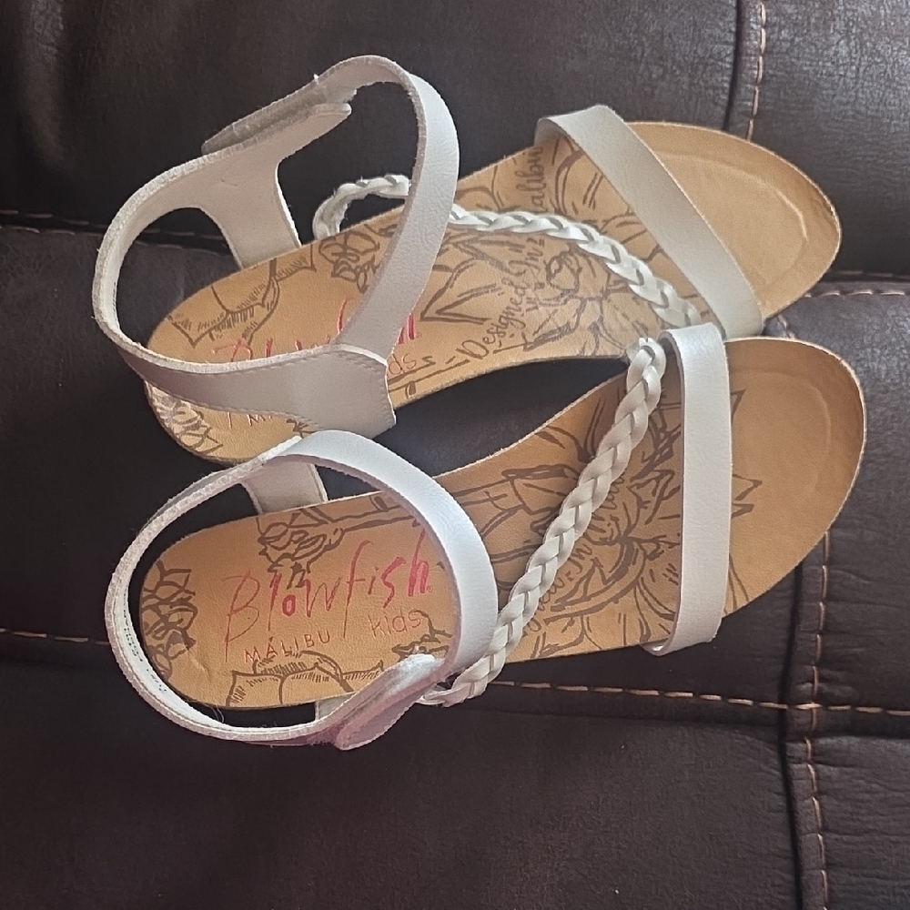 Blowfish Cream Braided Sandals